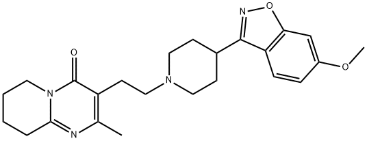 6-Desfluoro-6-Methoxy Risperidone 结构式