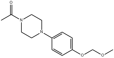 1-Acetyl-4-[4-(MethoxyMethoxy)phenyl]piperazine 结构式
