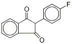 氟茚二酮-D4 结构式