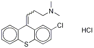 氘代氯普噻吨盐酸盐 结构式