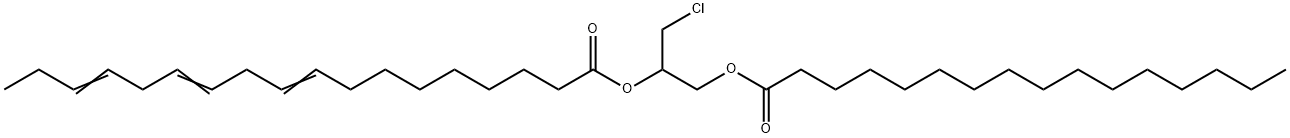 rac-1-Palmitoyl-2-linolenoyl-3-chloropropanediol 结构式