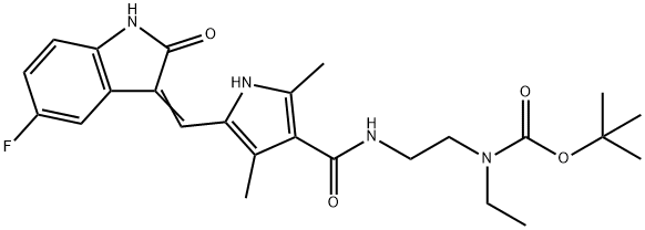 N-Boc-N-desethyl Sunitinib 结构式