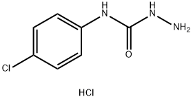 4-(4-CHLOROPHENYL)SEMICARBAZIDE HYDROCHLORIDE 结构式