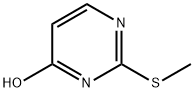 2-(甲硫基)嘧啶-4-醇 结构式