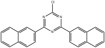 2-氯-4,6-二(萘-2-基)-1,3,5-三嗪 结构式