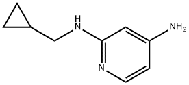 N2-(cyclopropylmethyl)pyridine-2,4-diamine 结构式