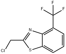 苯并噻唑, 2-(氯甲基)-4-(三氟甲基)- 结构式