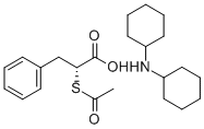 2(R)-ACETYLTHIO-BENZENEPROPANOIC ACID N-CYCLOHEXYLCYCLOHEXANAMINE 结构式