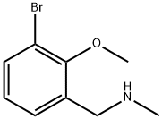 (3-溴-2-甲氧基苯基)甲基](甲基)胺 结构式