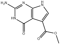 2-氨基-4,7-二氢-4-氧代-3H-吡咯并[2,3-D]嘧啶-5-羧酸甲酯 结构式