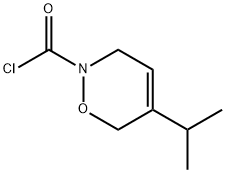 2H-1,2-Oxazine-2-carbonylchloride,3,6-dihydro-5-(1-methylethyl)-(9CI) 结构式