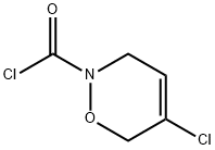 2H-1,2-Oxazine-2-carbonyl chloride, 5-chloro-3,6-dihydro- (9CI) 结构式