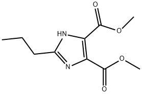 2-丙基-4,5-咪唑二羧酸二甲酯 结构式