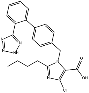 氯沙坦羧酸 结构式