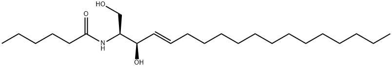 N-己酰基-D-神经鞘氨醇 结构式
