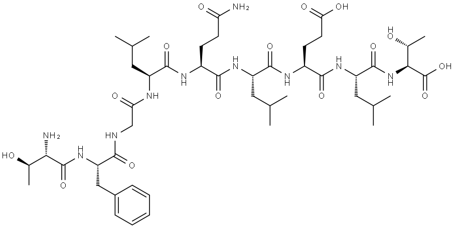 HEAT SHOCK PROTEIN, 65 KD, MYCOBACTERIUM BOVIS BCG, FRAGMENT 180-188 结构式