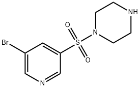 1-(5-broMopyridin-3-ylsulfonyl)piperazine 结构式