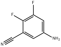 5-氨基-2,3-二氟苯甲腈 结构式