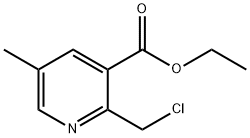 2-(氯甲基)-5-甲基烟酸乙酯 结构式