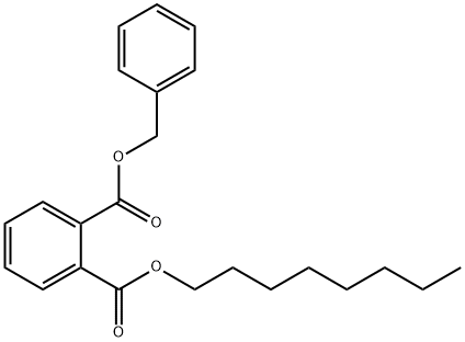邻苯二甲酸辛苄酯 结构式