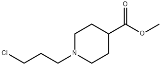 Methyl 1-(3-chloropropyl)piperidine-4-carboxylate 结构式