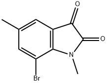 7-溴-1,5-二甲基-1H-吲哚-2,3-二酮 结构式