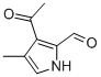 1H-Pyrrole-2-carboxaldehyde, 3-acetyl-4-methyl- (9CI) 结构式