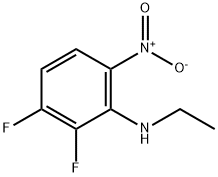 N-乙基-2,3-二氟-6-硝基苯胺 结构式