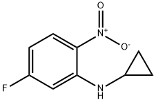 N-环丙基-5-氟-2-硝基苯胺 结构式