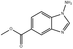 1H-Benzimidazole-5-carboxylicacid,1-amino-,methylester 结构式