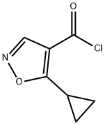 4-Isoxazolecarbonyl chloride, 5-cyclopropyl- (9CI) 结构式