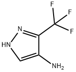 3-(三氟甲基)-1H-吡唑-4-胺 结构式