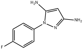 1 - (4 -氟苯基)-1H -吡唑-3,5二胺 结构式