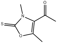 Ethanone, 1-(2,3-dihydro-3,5-dimethyl-2-thioxo-4-oxazolyl)- (9CI) 结构式