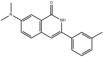 7-(二甲氨基)-3-(间甲苯基)异喹啉-1(2H) - 酮 结构式