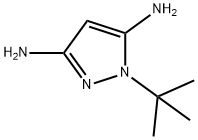 1 -叔丁基-1H -吡唑-3,5二胺 结构式