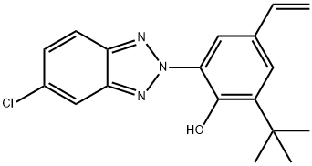 2-(5-Chloro-2H-benzotriazol-2-yl)-6-(1,1-dimethylethyl)-4=ethenylphenol 结构式