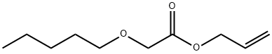 (2-甲基丁氧代)乙酸-2-丙烯醇酯 结构式