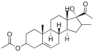 16Α-甲基孕甾-5-烯-3Β,17Α-二醇-20-酮-3-醋酸酯 结构式