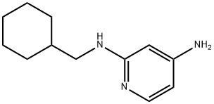 N2-(cyclohexylmethyl)pyridine-2,4-diamine 结构式