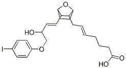 7-(3-(3-hydroxy-4-(4'-iodophenoxy)-1-butenyl)-7-oxabicyclo(2.2.1)heptan-2-yl)-5-heptenoic acid 结构式