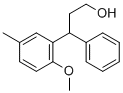 3-(2-甲氧基-5-甲基苯基)-3-苯基-1-丙醇 结构式