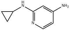 N2-cyclopropylpyridine-2,4-diamine 结构式