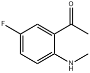 1-(5-氟-2-(甲胺基)苯基)乙酮 结构式