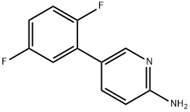 2-AMino-5-(2,5-difluorophenyl)pyridine 结构式