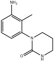 1-(3-AMINO-2-METHYLPHENYL)TETRAHYDROPYRIMIDIN-2(1H)-ONE 结构式