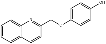 4-(2-Quinolinylmethoxy)phenol 结构式