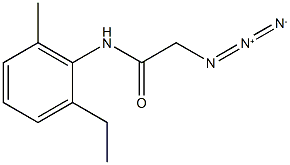 2-Azido-N-(2-ethyl-6-methylphenyl)acetamide 结构式