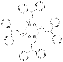 1,3,5,7-四(二苯基膦基乙基)四甲基环四硅氧烷 结构式