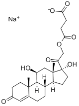 氢化可的松琥珀酸钠 结构式